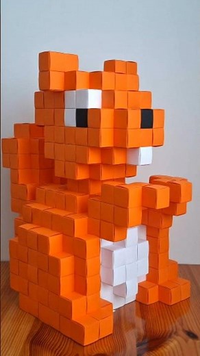 I build squirrel using paper | origami tutorial #origami #papercraft #autumn #squirrel #diy #shorts