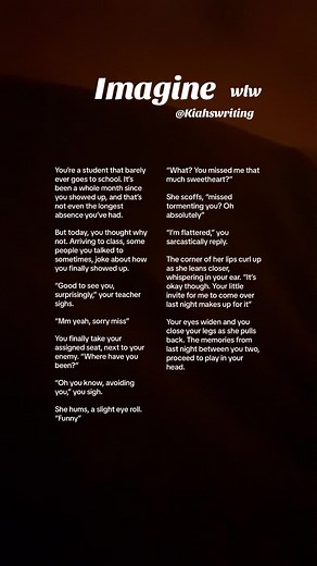 #lesbian #wlw #womenxwomen #girlxgirl #gxg #sapphic #bisexual #lesbianstory🏳️‍🌈 #🏳️‍🌈 #womenlovingwomen #lgbt #gay #imaginethis #imagine #fyp #foryou #4upage #4u #foryourpage #viral #makemefamous #imaginestories #scenarios #wattpadstories #wattpad #wattpadtiktok #booktok