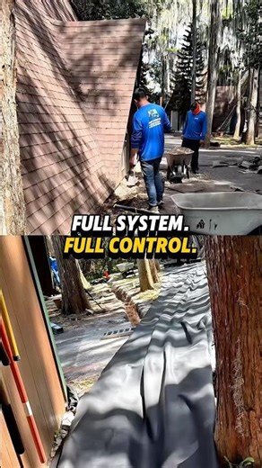 🚧 Orlando system in progress! #florida #waterproofing #drainagesystem #frenchdrain #satisfying