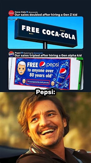 Coca-Cola and Pepsi signs