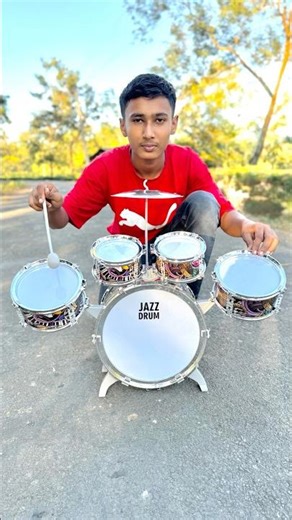 Mini Jazz Drum set Unboxing! 😱Sound Test kaisa Hai, #shorts