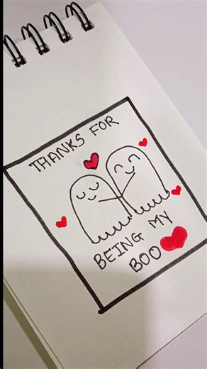 Simple Card Idea ❤️👀 || #art #cardcreations #shorts