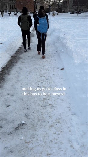 mind you I’ve slipped twice. #osu #snow #lol #college