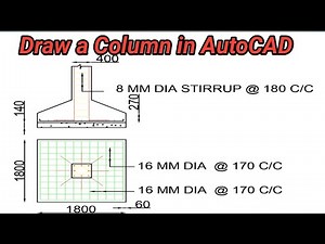 How to Draw a Column in AutoCAD