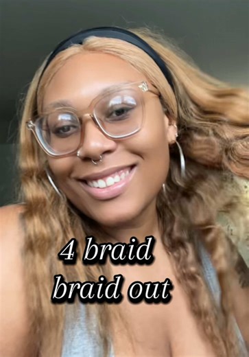 i love a quick braid out #braidout #blondie #braidstyles #easyhairstyles