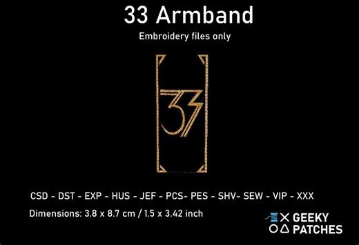 Armband 33 - Clair Obscur Expedition 33: Embroidery Files - Etsy