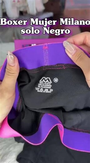 BOXER NEGRO DE MUJER MILANO