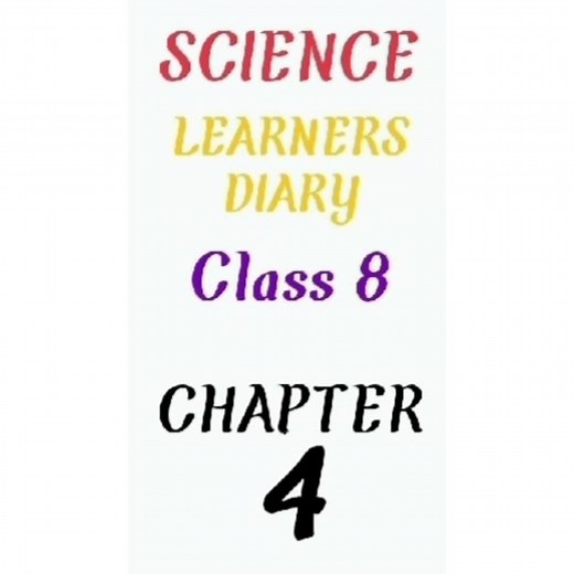 learners diary of science class 8 chapter 4