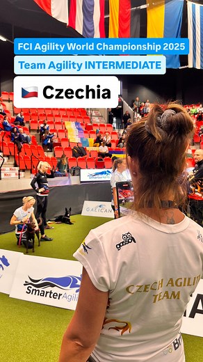 🇨🇿 Team Czech Republic is on fire in Team Agility Intermediate! 🔥 Three beautiful clean runs and just one with a fault put them in 1st place so far. Let’s see if they can hold the lead! #AWC2025 #AgilityWorldChampionship #TeamCzechRepublic #DogAgility #AgilityDogsWorld #AgilityLife #AgilityCommunity #AgilityCompetition #DogSport #AgilityRun #TeamAgility | Agility Dogs World