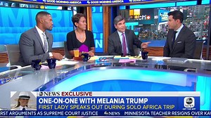 WATCH: One-on-one with First Lady Melania Trump. She's opening up for the first time about her life and her time in the White House to Tom Llamas. "Being Melania - The First Lady" airs THIS Friday at 10|9c on ABC: abcn.ws/2pKpeWA | Good Morning America