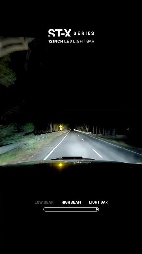 STEDI™ ST-X Series 12 Inch LED Light Bar Night Driving Footage #stedi