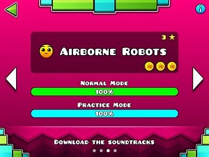 GEOMETRY DASH MELTDOWN: Airborne Robots (Level Three // 3 Coins)