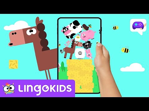 FARM ANIMALS Stacking Game for kids 🐷🐭| Lingokids Games for kids