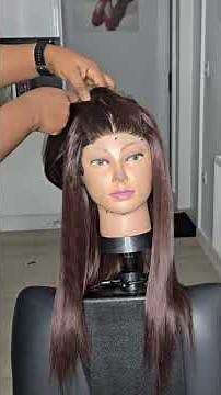 How to make bone straight hair with braids extension:- #stylist