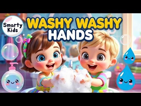 Washy Washy Hands Song | 15 Minutes Hand Washing Rhyme for Kids | Fun Nursery Rhymes