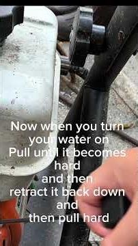 How to start up a STIHL RB 400 pressure washer #pressurewasher ￼￼ #pressurewashers