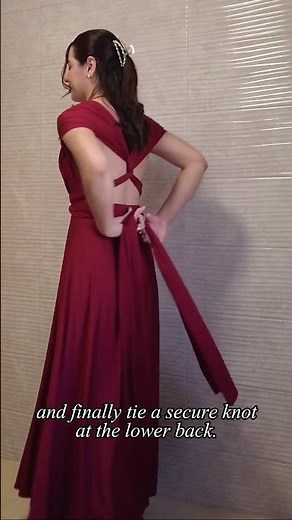 How to Wear a Convertible Infinity Dress | Look 50 👗 #infinitydress #bridesmaiddresses