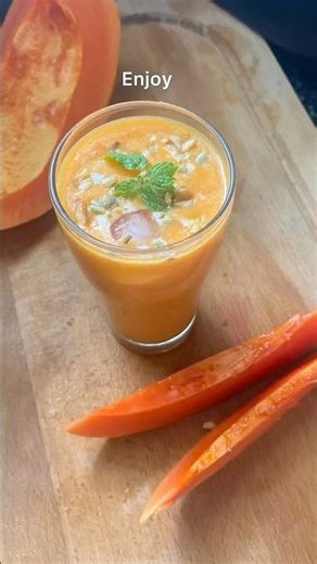 Papaya Milkshake| Papaya Smoothie |Healthy Papaya Drink