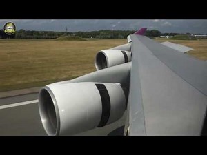PERFECT Boeing 747-400 Short Field Landing in tiny Rostock Airport, Wamos Air [AirClips]