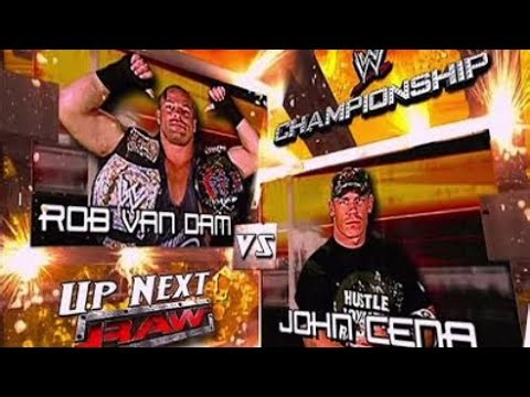 Rob Van Dam Vs John Cena Wwe Championship Match : Raw 2006