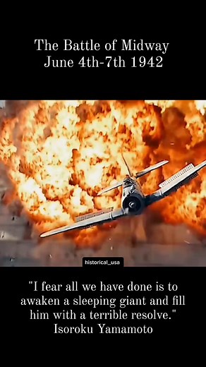 "I fear all we have done is to awaken a sleeping giant and fill him with a terrible resolve." Isoroku Yamamoto The Battle of Midway (June 4–7, 1942) marked a pivotal moment in WWII, just six months after Pearl Harbor and a month following the Battle of the Coral Sea. The U.S. Navy, led by Admirals Nimitz, Fletcher, and Spruance, triumphed over the Imperial Japanese Navy commanded by Admirals Yamamoto, Nagumo, and Kondō near Midway Atoll, dealing a significant blow to the Japanese fleet. Historia