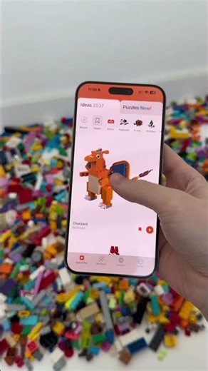 Wait… is this Bulbasaur💚 or Charmander🧡? #lego #pokemon #brickit