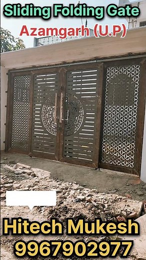 Modern Sliding Folding Main Gate For House #slidingfoldinggate #foldingslidinggate #shortsfeed