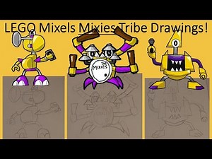 LEGO Mixels SERIES 7 Mixies Tribe Drawings!