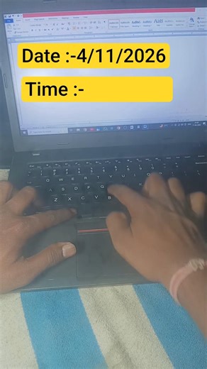 Insert Current Date & Time Instantly in MS Word #asmr #computer #pc #mswordtips #tricks