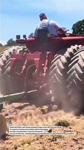 Monster Dual-Wheel Tractor Power in Action 🚜💥 #BigTractor #Farming #AgriTech