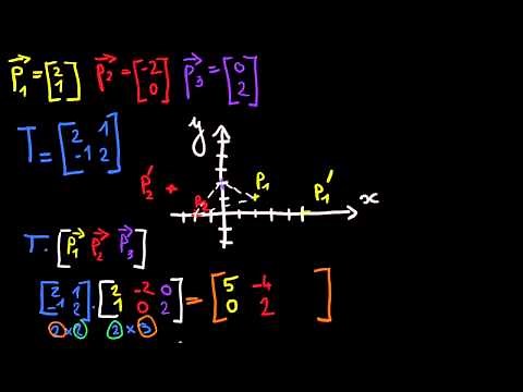 Matrice de transformation et triangle