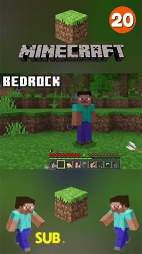 Java vs Bedrock–Part 20 🏆The BIG Differences Explained! #minecraft #minecraftshorts #minecraftmemes