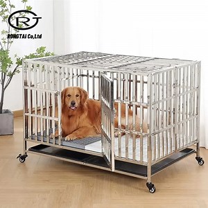 [Hot Item] Stainless Steel Metal Design Dog Cage Mesh Cage Large Outdoor Cage