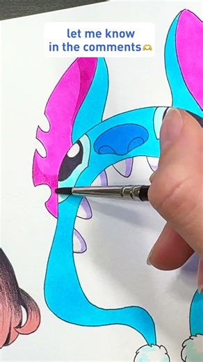 How I see STITCH as Anime Cute Girl 🥹🩵💙