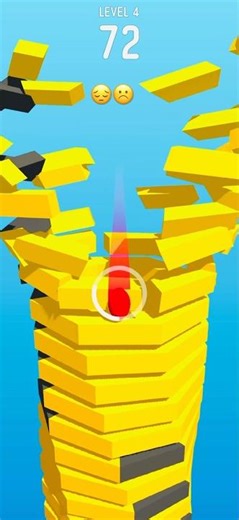 🔥 Stack Ball Gameplay | First Time Playing | Super Satisfying Levels 🤩🎮 #shorts