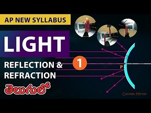 Light reflection and refraction FULL CHAPTER in Telugu (Animation) | Class10 | AP new Syllabus CBSE