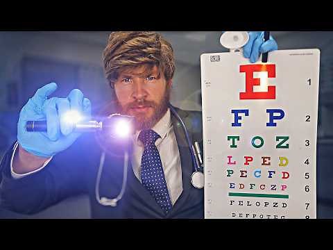 [ASMR] The World's Most Relaxing Eye Examination Doesn't Exis...👨🏻‍⚕️