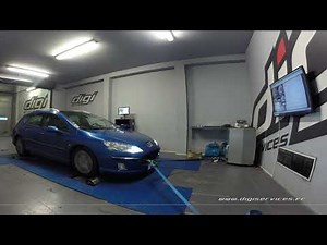 Peugeot 407 2.0 HDI 136cv AUTO Reprogrammation Moteur @ 161cv Digiservices Paris 77 Dyno