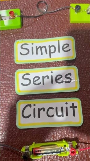 Simple Series Circuit #seriescircuit #sciencerover #diy #diyelectronics #stemfair #sciencefair