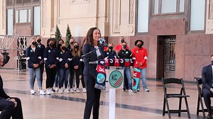 1.8K views · 89 reactions | Monday was truly one of those "one of a kind" days. Union Station Kansas City Inc., thank you for welcoming us home (and on International Women's Day no less!) with the banner ceremony. To Kansas City: thank you for embracing us. This city is such a special place and we are so grateful to be here. | KC Current | Facebook