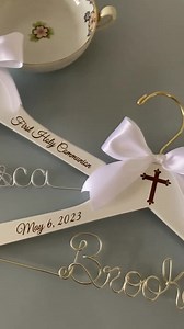 First Holy Communion Hanger, Communion Hanger, Childrens Communion Dress Hanger, Frist Communion Gift, Personalized Kids Hanger, Christening - Etsy