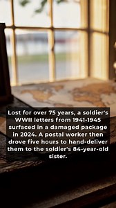 A Texas postal worker discovered a damaged package containing a stack of World War II letters written by Army Private First Class Marion Lamb to his parents between 1941 and 1945. The letters had been lost for decades until a 2024 incident at the post office raised alarms. Alvin Gauthier, a veteran himself, took it upon his own time to ensure the letters reached their rightful owner. After alerting local news, he located Marion Lamb's 84-year-old sister, JoAnn Smith, and drove five hours to hand