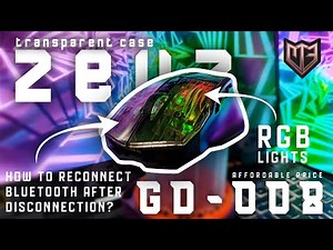 AFFORDABLE TRANSPARENT RGB MOUSE "ZEUS GD-008" (UNBOXING REVIEW) MULTI CONNECTION