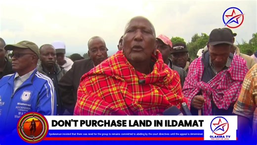 DON'T PURCHASE LAND IN ILDAMAT Members of Ntulele group ranch in Narok East have issued a stern warning to the public against purchasing land at Ildamat saying that fraudsters are swindling money from unsuspecting buyers despite ongoing court proceedings over the property. Speaking during a media briefing, the group spokesman, Sammy Karei, said that the imposters have continued to illegally sell the parcels of land even after the officials took several measures to stop the scam.