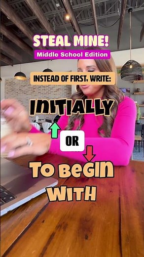 Stop Letting Students Use First, Second, Third in Essays… #writinginstruction