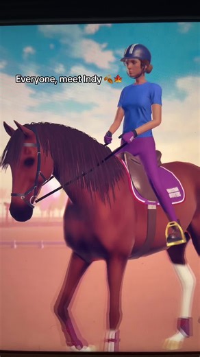 Meet Indy!! (Indy Elegance) I rescued her from her aßu$iVe home but she is safe with me now!! 🍂🍁 #etg #equestrianthegame #indy #indyelegance #horsesoftiktok #horses #stophorseabuse💔