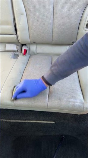 Leather seat cleaning ASMR #asmr #detailing #cleaning #satisfying #markosmobiledetailing