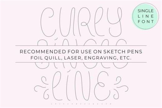 Single Line Font for Cricut Silhouette Engraving Sketch Pen Laser Foil Quill SVG OTF TTF Digital - Etsy
