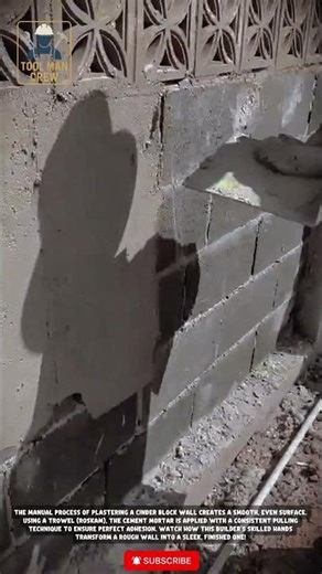 How to Plaster a Cinder Block Wall Manually: Smooth Finish Technique