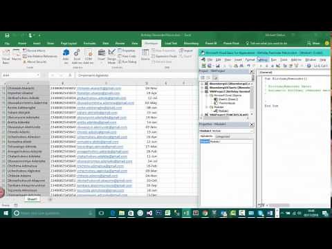 Learn Excel Macro: Birthday Reminder